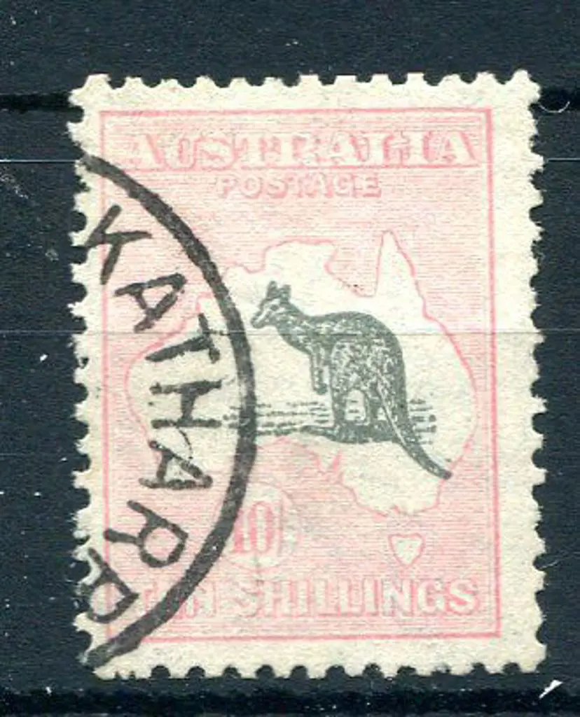 1931-47 CofA Watermark 10/- grey-black & pale ... Image 1++