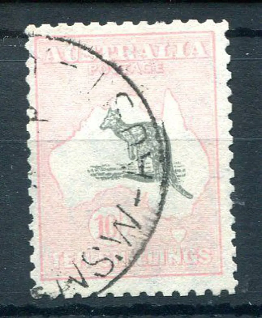 1931-47 CofA Watermark 10/- grey-black & pale ... Image 1++
