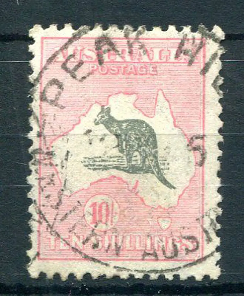 1931-47 CofA Watermark 10/- dark grey & ... Image 1++