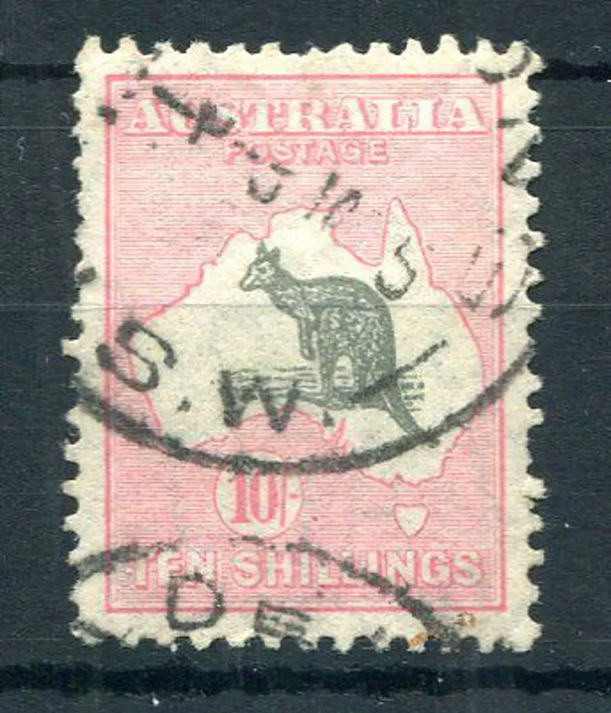 1931-47 CofA Watermark 10/- dark grey & ... Image 1++
