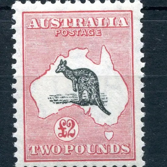 1931-47 CofA Watermark £2 grey & rose-crimson. ...