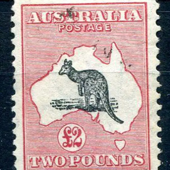 1931-47 CofA Watermark £2 grey black & rose ...