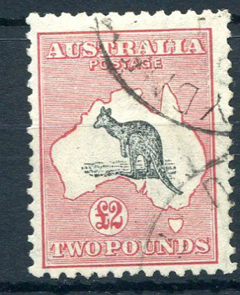 1931-47 CofA Watermark £2 grey black & rose ... Image 1++