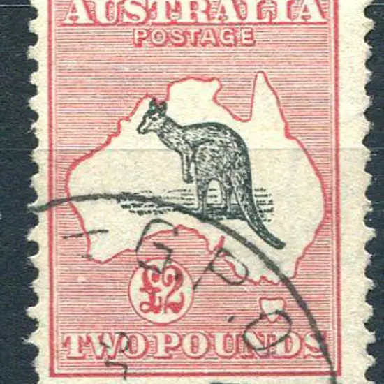 1931-47 CofA Watermark £2 grey black & rose ...