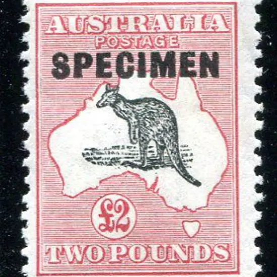 1931-47 CofA Watermark £2 grey black & rose ...