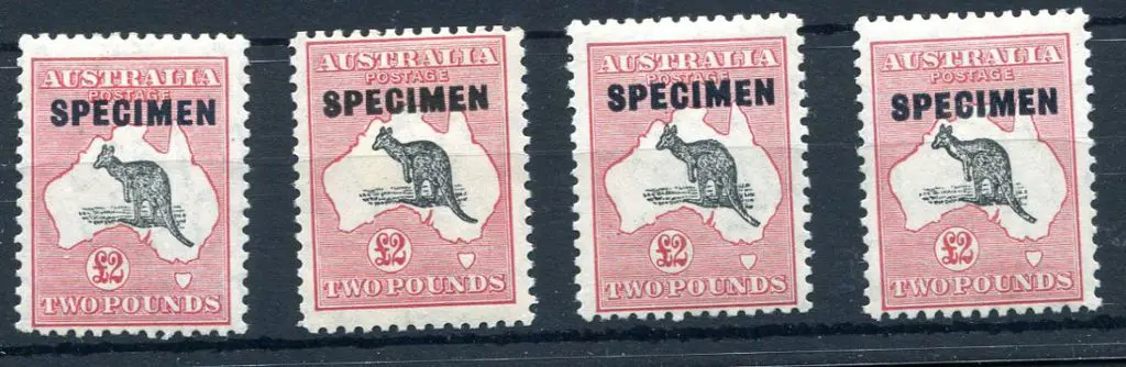 1931-47 CofA Watermark £2 grey black & rose ... Image 1++