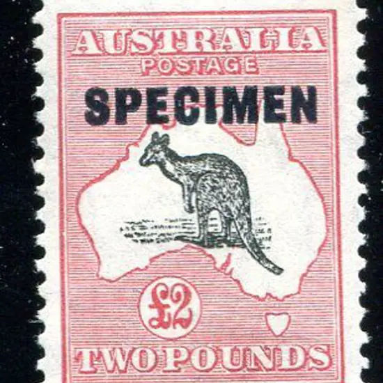 1931-47 CofA Watermark £2 grey black & rose ...