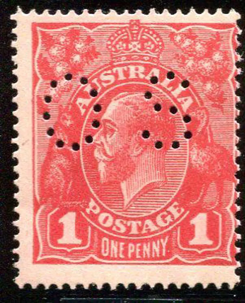 KGV Plate Proof 1d carmine on pink single wmk ... Image 1++