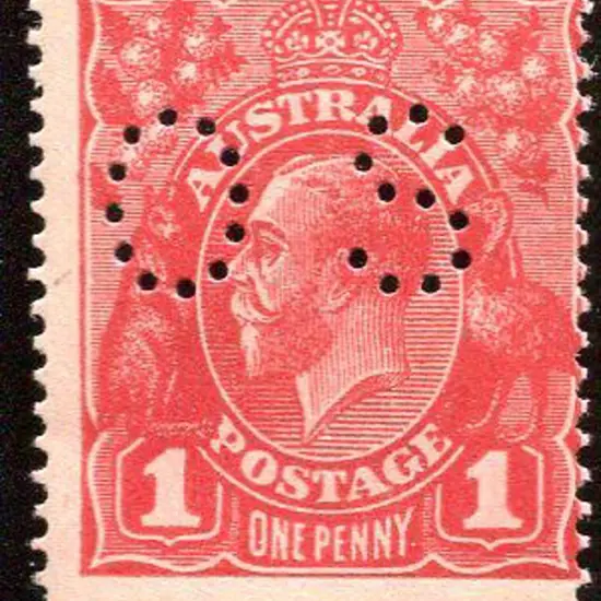 KGV Plate Proof 1d carmine on pink single wmk ...
