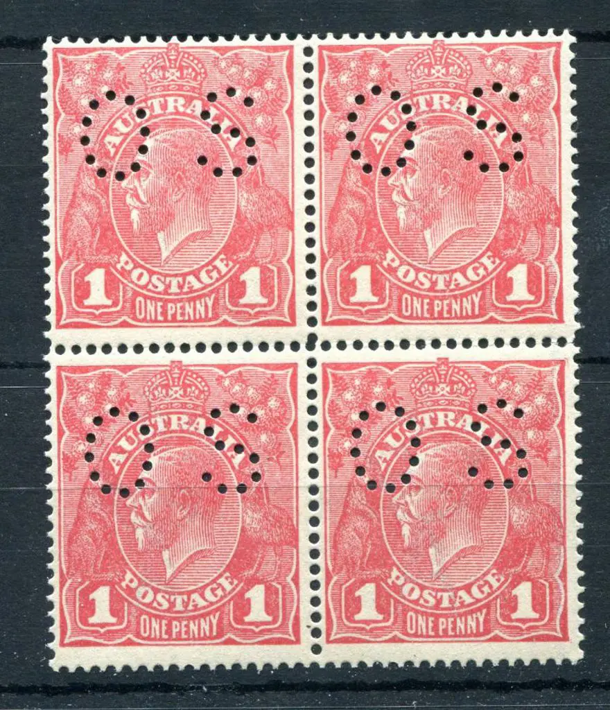 1914-20 Single Watermark 1d reddish-pink G15 ... Image 1++