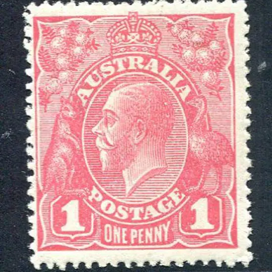 1914-20 Single Watermark 1d pink G28. MLH with ...