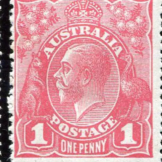 1914-20 Single Watermark 1d pink, G28 with ...