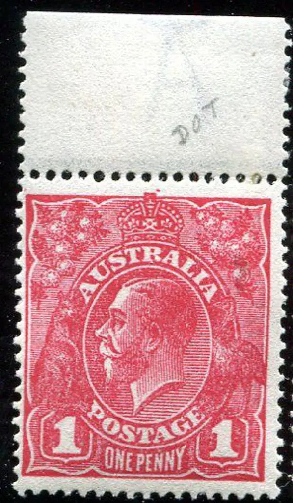 1914-20 Single Watermark 1d carmine aniline on ... Image 1++