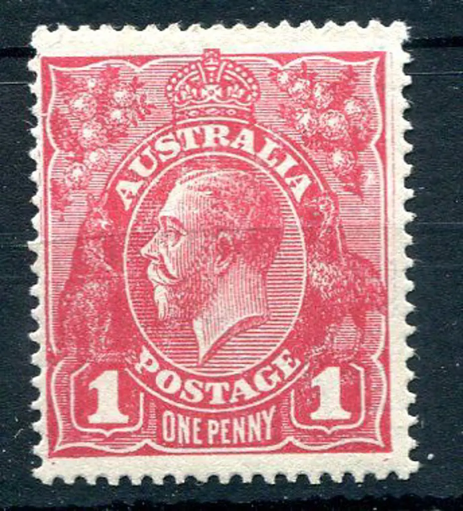 1918-20 Large Multiple Watermark 1d carmine rose ... Image 1++