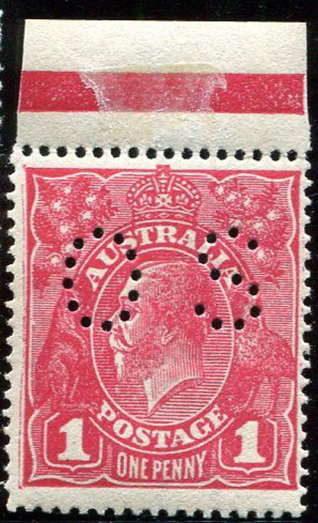 1914-20 Single Watermark 1d deep rosine, G70 on ... Image 1++