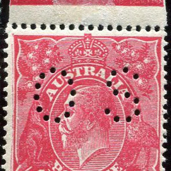 1914-20 Single Watermark 1d deep rosine, G70 on ...