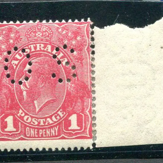 1914-20 Single Watermark 1d plum on rough paper, ...