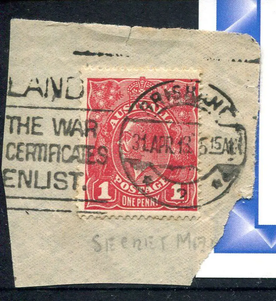 1914-20 Single Watermark 1d maroon Die II, G77. ... Image 1++