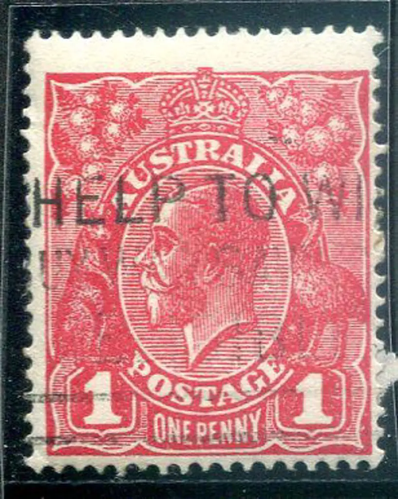1914-20 Single Watermark 1d deep bright red, Die ... Image 1++