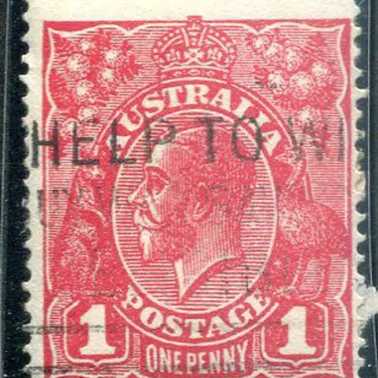 1914-20 Single Watermark 1d deep bright red, Die ...