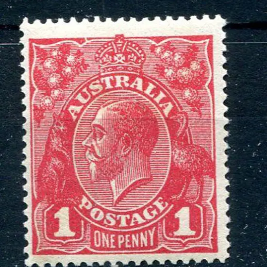 1914-20 Single Watermark 1d red, Die III G111 ...