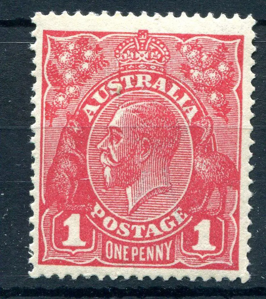 1914-20 Single Watermark 1d red, Die III, with ... Image 1++