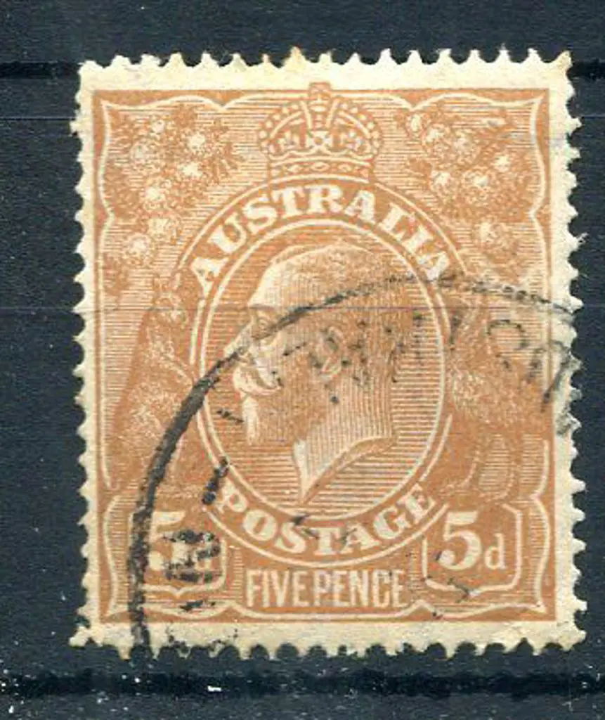 1914-20 Single Watermark 5d brown with "eight ... Image 1++
