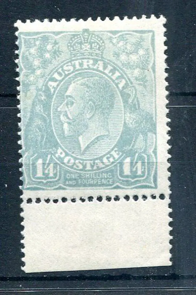 1914-20 Single Watermark 1/4d pale turquoise blue ... Image 1++