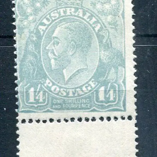 1914-20 Single Watermark 1/4d pale turquoise blue ...