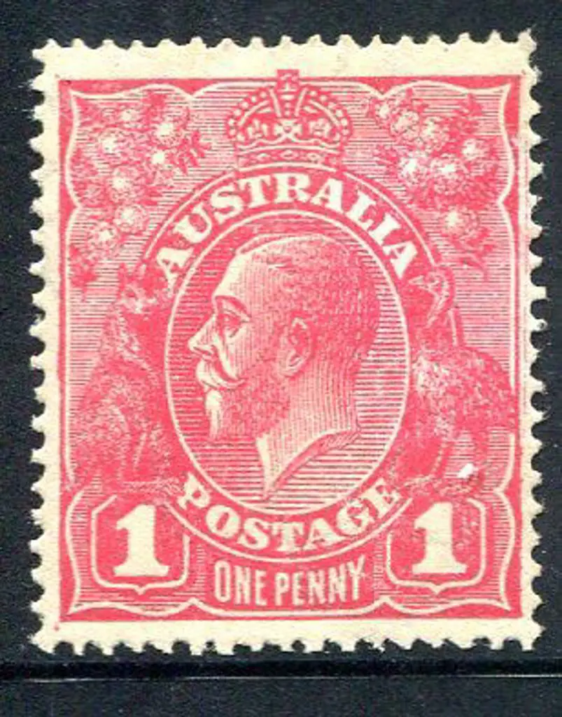 1918-20 Large Multiple Watermark Perf.14 1d ... Image 1++