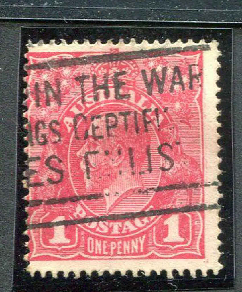1918-20 Large Multiple Watermark Perf.14 1d ... Image 1++