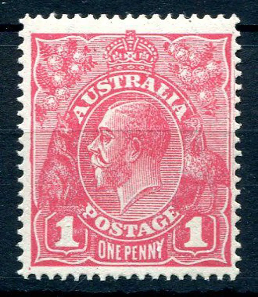 1918-20 Large Multiple Watermark Perf.14 1d ... Image 1++