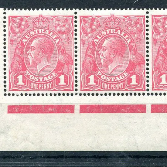 1918-20 Large Multiple Watermark Perf.14 1d ...