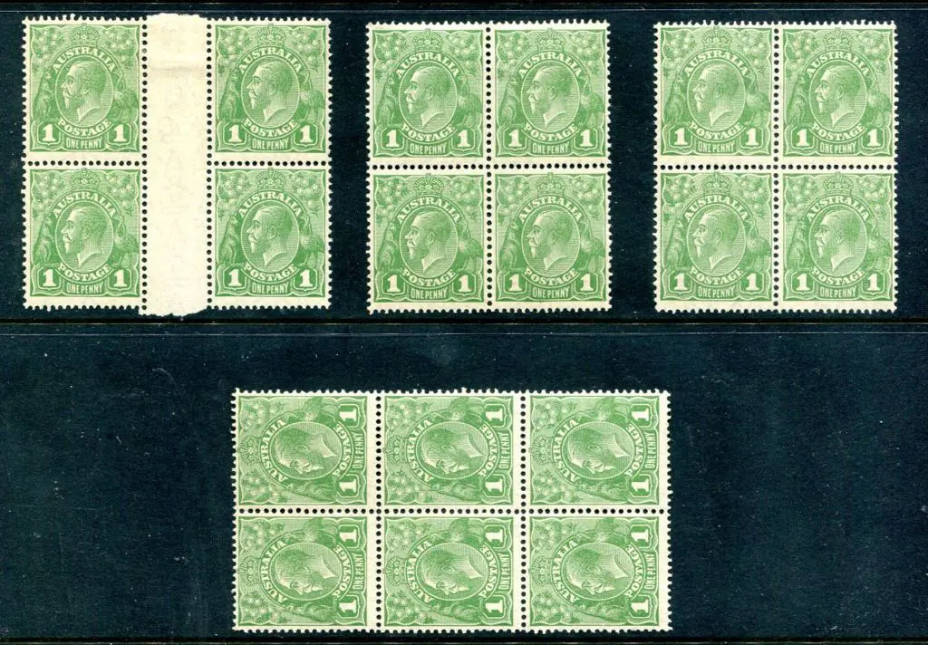 1926-30 Small Multiple Watermark Perf. 13½x12½ 1d ... Image 1++