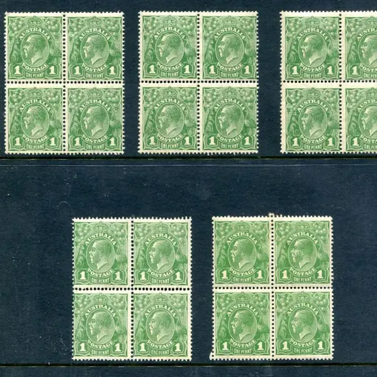 1926-30 Small Multiple Watermark Perf. 13½x12½ 1d ...