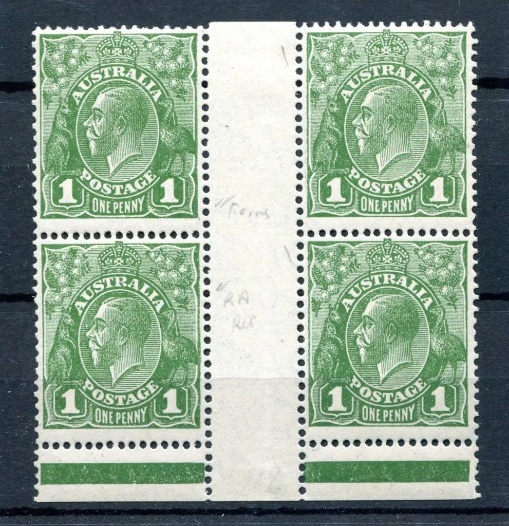 1926-30 Small Multiple Watermark Perf. 13½x12½ 1d ... Image 1++