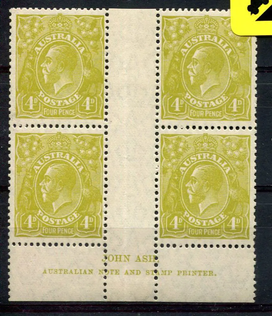 1926-30 Small Multiple Watermark Perf. 13½x12½ 4d ... Image 1++