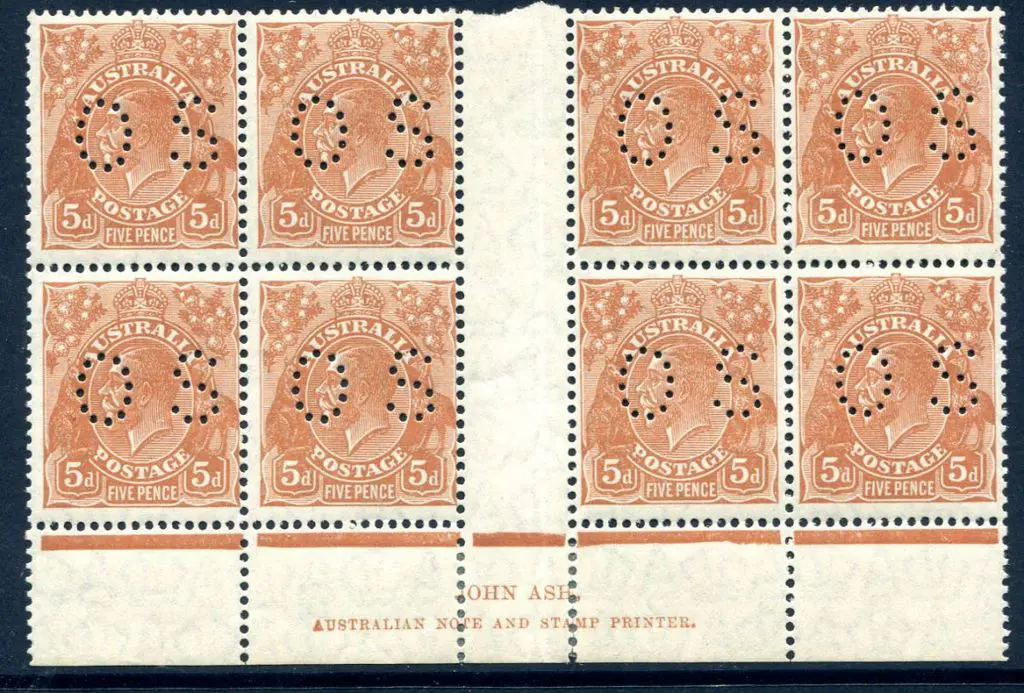 1926-30 Small Multiple Watermark Perf. 13½x12½ 5d ... Image 1++