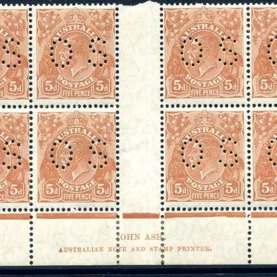 1926-30 Small Multiple Watermark Perf. 13½x12½ 5d ...