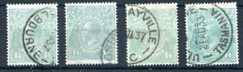 1926-30 Small Multiple Watermark Perf. 13½x12½ ... Image 1++