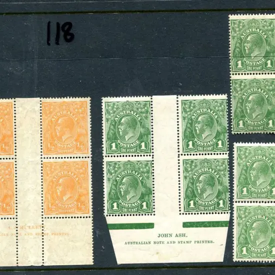 1926-30 Small Multiple Watermark Perf. 14 ½d ...