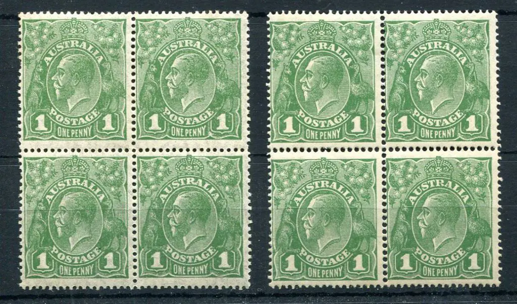 1926-30 Small Multiple Watermark Perf. 14 1d green ... Image 1++