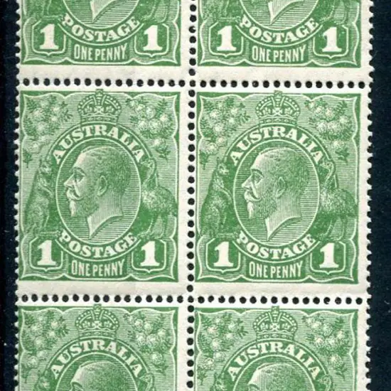 1926-30 Small Multiple Watermark Perf. 14 1d green ...