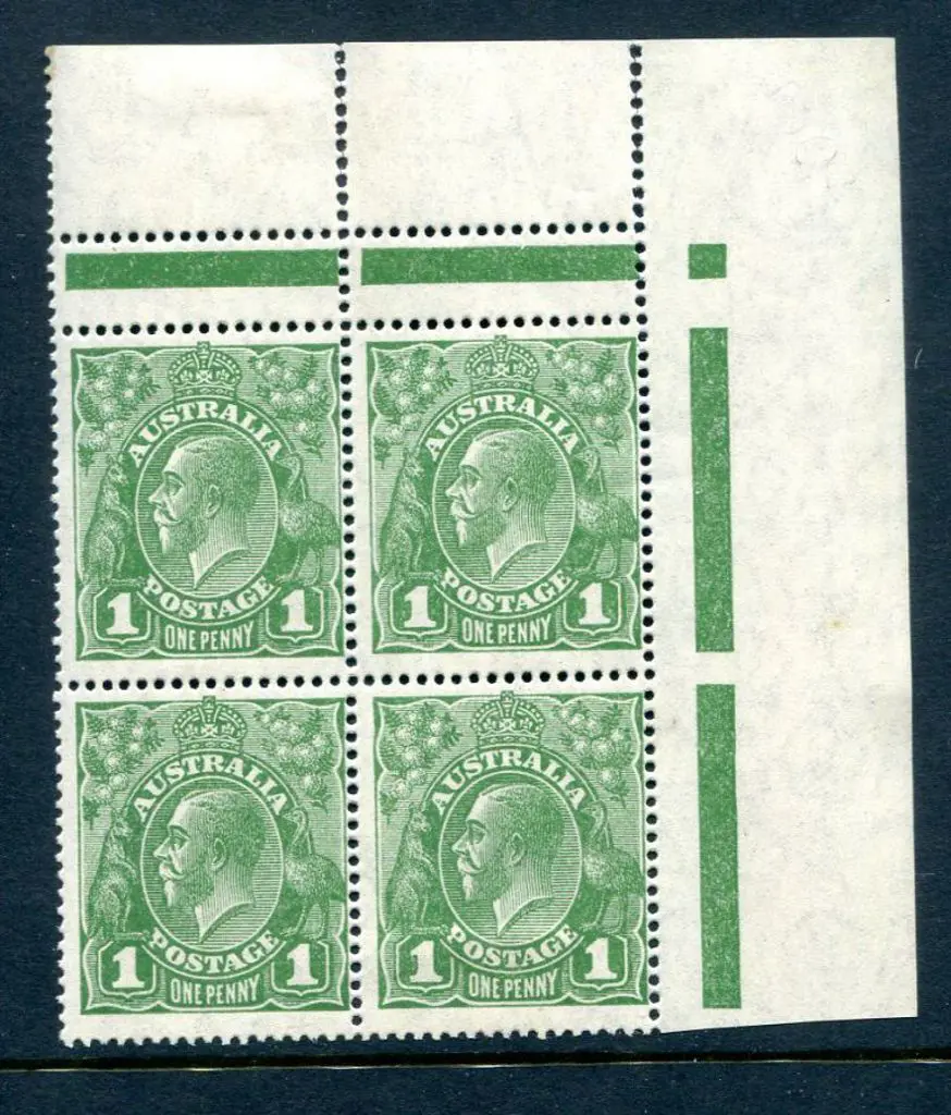 1926-30 Small Multiple Watermark Perf. 14 1d green ... Image 1++