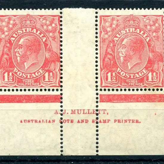 1926-30 Small Multiple Watermark Perf. 14 1½d red ...