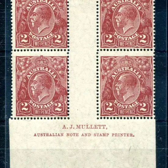 1926-30 Small Multiple Watermark Perf. 14 2d brown ...