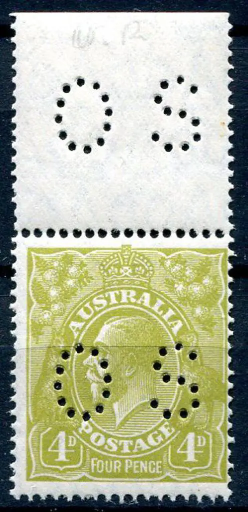 1926-30 Small Multiple Watermark Perf. 14 4d olive ... Image 1++