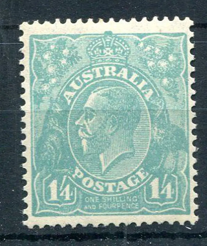 1931-36 CofA 1/4d greenish-blue MLH, centred ... Image 1++