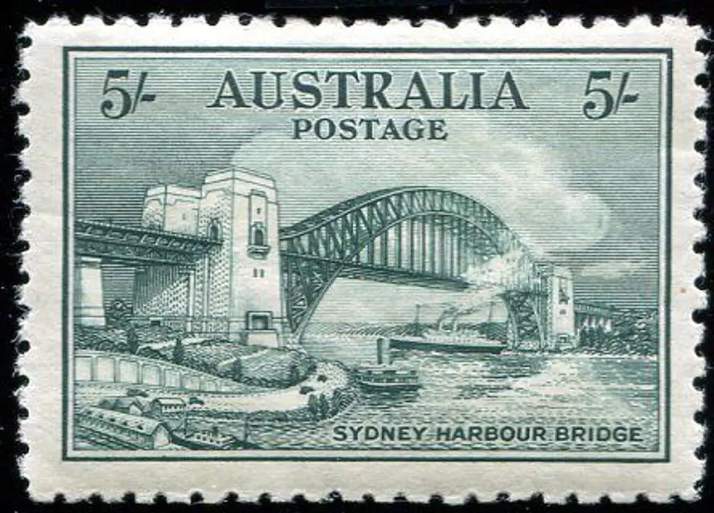 1932 5/- Sydney Harbour Bridge. Fresh MVLH & well ... Image 1++