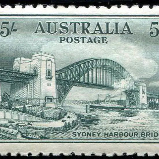 1932 5/- Sydney Harbour Bridge. Fresh MVLH & well ...